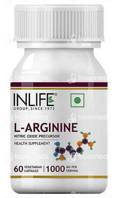 Inlife L Arginine 1000 MG Capsule 60