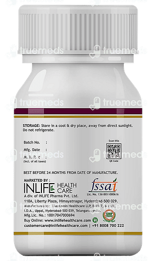 Inlife L Arginine 1000 MG Capsule 60