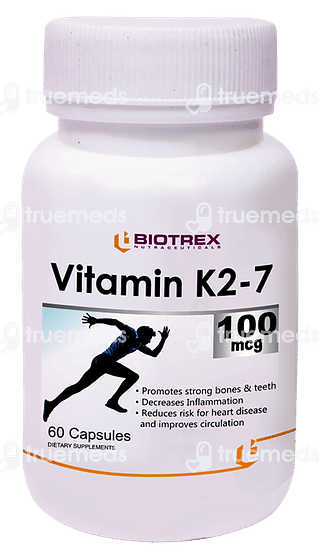 Biotrex Vitamin K2-7 100 MCG Capsule 60