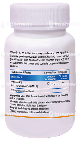 Biotrex Vitamin K2-7 100 MCG Capsule 60