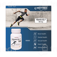 Biotrex Vitamin K2-7 100 MCG Capsule 60