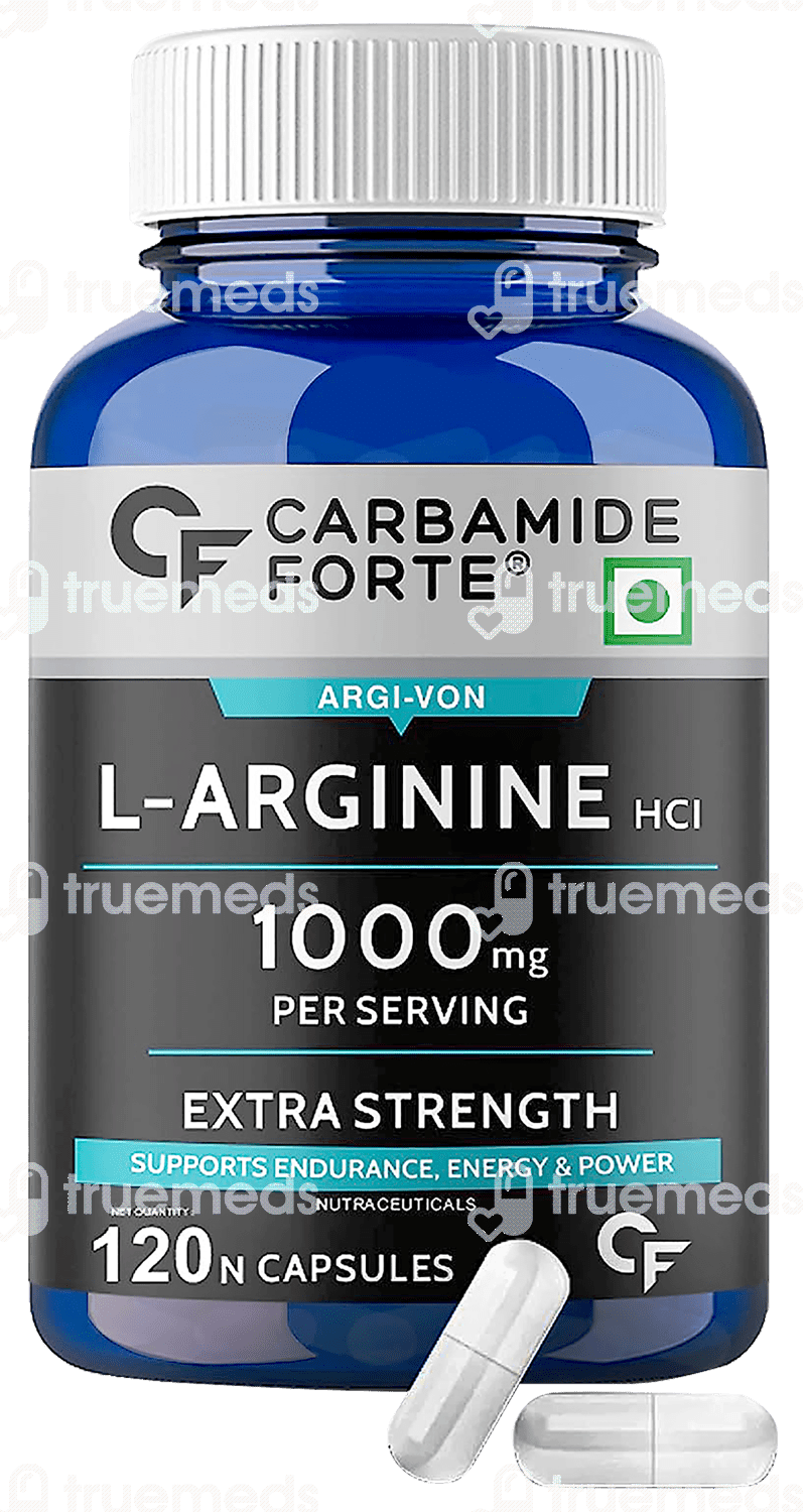 Carbamide Forte L Arginine 1000 Mg Vegetarian Capsule 120 Uses, Side