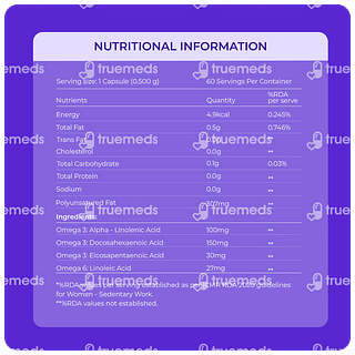 Rawrx Vegan Omega 3 Capsule 60