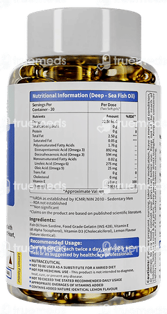 Neuherbs Deep Sea Fish Oil 2500mg Soft Gels 60