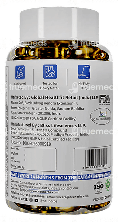 Neuherbs Deep Sea Fish Oil 2500mg Soft Gels 60