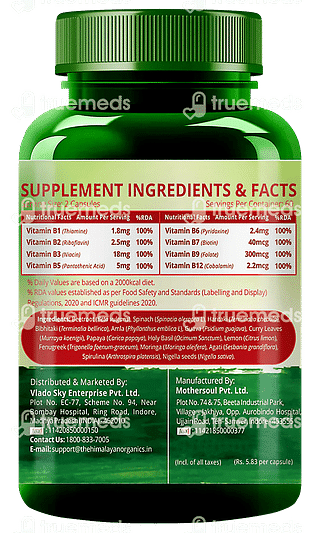 Himalayan Organics Vitamin B12 Vegetarian Capsule 120