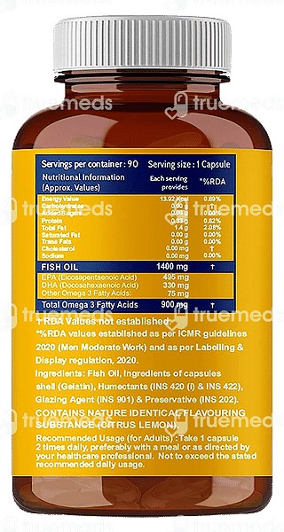 Carbamide Forte Triple Strength Fish Oil Softgel Capsule 90