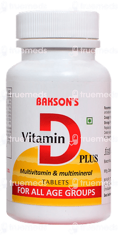 Baksons Vitamin D Plus Tablet 50