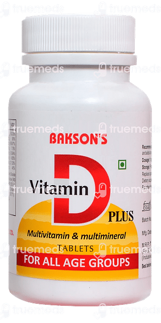 Baksons Vitamin D Plus Tablet 50