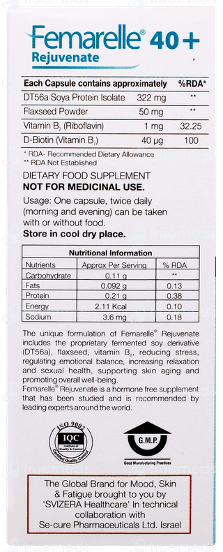 Femarelle 40 + Rejuvenate Capsule 15