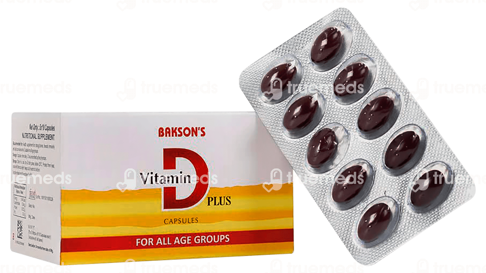 Baksons Vitamin D Plus Capsule 10 Uses, Side Effects, Dosage, Price