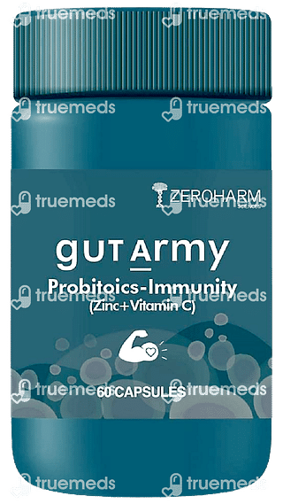 Zeroharm Sciences Gut Army Probiotics Immunity Vegetable Capsule 60