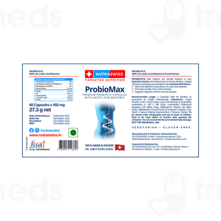 Nutraswiss Probiomax With Lacti Acid Bacteria Capsule 60