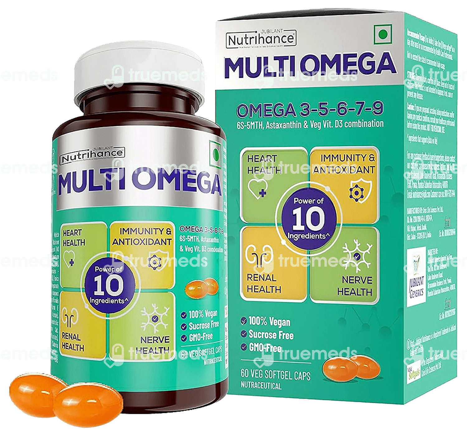 Jubilant Nutrihance Multi Omega 3 5 6 7 9 Softgelint Capsule 60 Uses