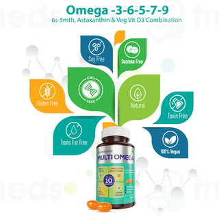 Jubilant Nutrihance Multiomega 3-5-6-7-9 Veg Capsule 60