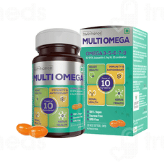 Jubilant Nutrihance Multi Omega 3-5-6-7-9 Sucrose Free Veg Capsule 30