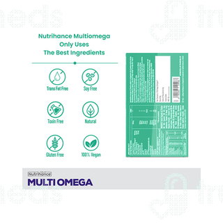 Jubilant Nutrihance Multiomega 3-5-6-7-9 Sucrose Free Veg Capsule 10