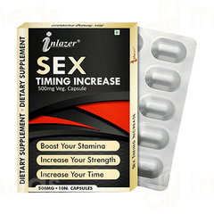 Inlazer Sex Timing Increase 500Mg Veg Capsule 10