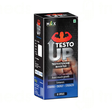 Testo Rise Up Max Ayurveda Testo Up Capsule 60 - Uses, Side Effects, Dosage, Price ...