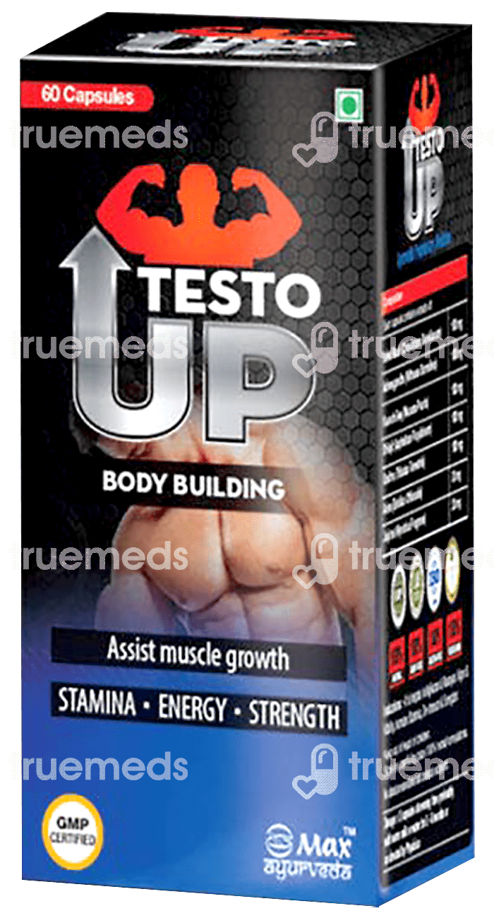 Testo Rise Up Max Ayurveda Testo Up Capsule 60 - Uses, Side Effects, Dosage, Price ...