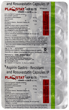Plaqstat Asp 10/75 Capsule 10 Plaqstat Asp 10/75 Capsule 10