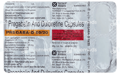 Pregaba D 50/20 MG Capsule 10