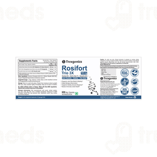 Trexgenics Rosifort Trio 3x 700 MG Veg Capsule 60