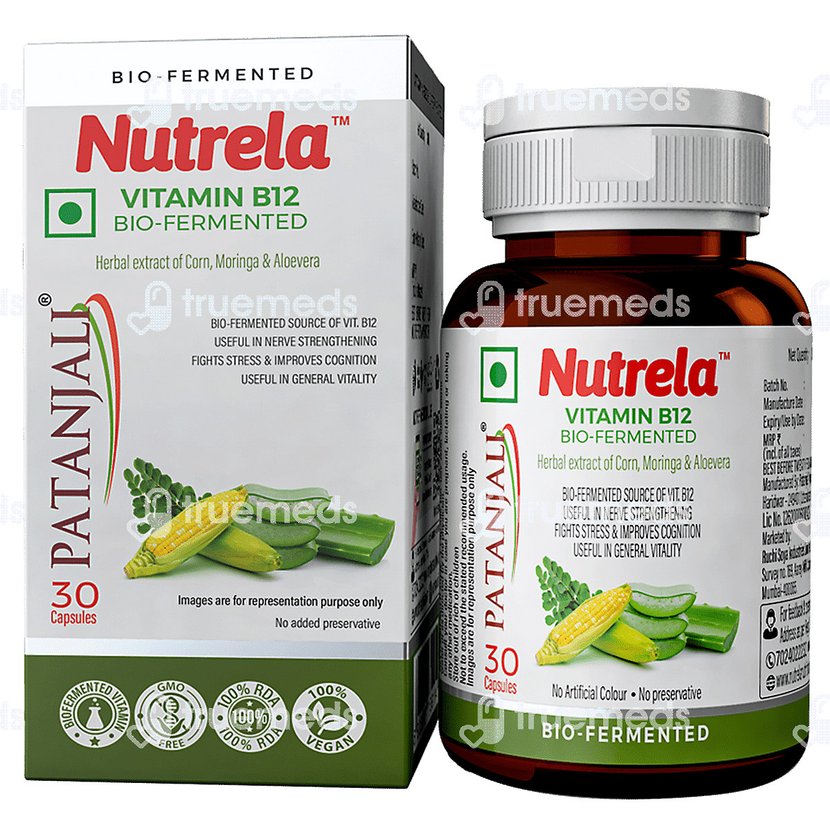 Patanjali Nutrela Vitamin B12 Bio Fermented Capsule 30 - Uses, Side ...