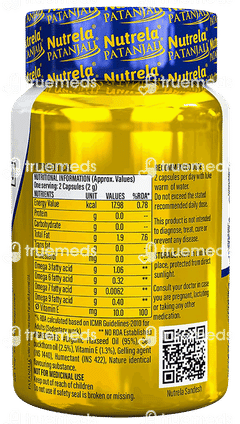 Patanjali Nutrela Organic Omega 3 6 7 & 9 Capsule 60