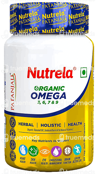 Patanjali Nutrela Organic Omega 3 6 7 & 9 Capsule 60