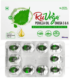 Ruvega Perilla Oil Omega 3 & 6 Capsule 10