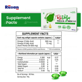 Ruvega Perilla Oil Omega 3 & 6 Capsule 10