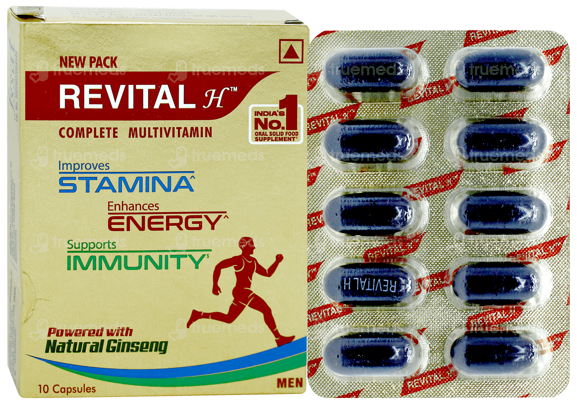 Revital H Men Capsule 10 - Uses, Side Effects, Dosage, Price | Truemeds