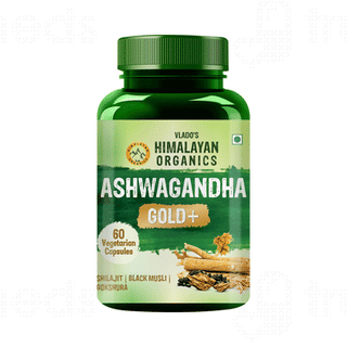 Himalayan Organics Ashwagandha Gold + Vegetarian Capsule 60