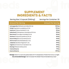 Himalayan Organics Ashwagandha Gold + Vegetarian Capsule 60