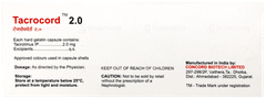 Tacrocord 2.0 Capsule 10 Tacrocord 2.0 Capsule 10