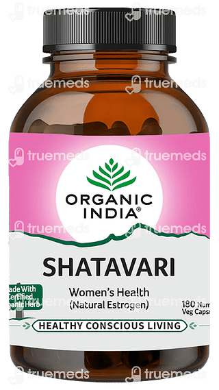 Organic India Shatavari 400 MG Capsule 180