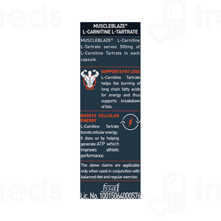 Muscleblaze L-carnitine L-tartrate Capsule 60
