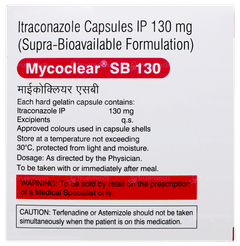 Mycoclear Sb 130 Capsule 10 Mycoclear Sb 130 Capsule 10