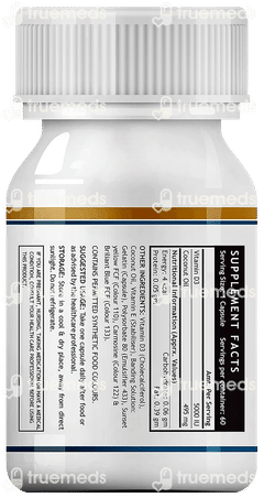 Inlife Vitamin D3 5000iu Capsule 60 Inlife Vitamin D3 5000iu Capsule 60