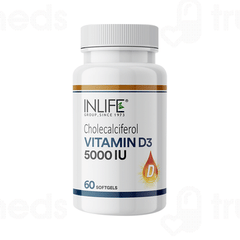 Inlife Vitamin D3 5000iu Capsule 60 Inlife Vitamin D3 5000iu Capsule 60