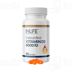 Inlife Vitamin D3 5000iu Capsule 60 Inlife Vitamin D3 5000iu Capsule 60