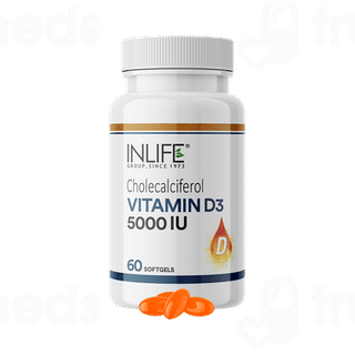 Inlife Vitamin D3 5000iu Capsule 60