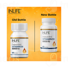 Inlife Vitamin D3 5000iu Capsule 60 Inlife Vitamin D3 5000iu Capsule 60
