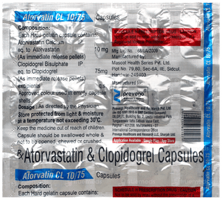 Atorvatin Cl 10/75 Capsule 15