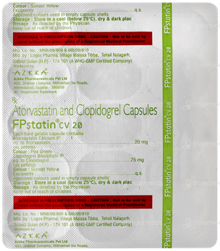 Fpstatin Cv 20 Capsule 15