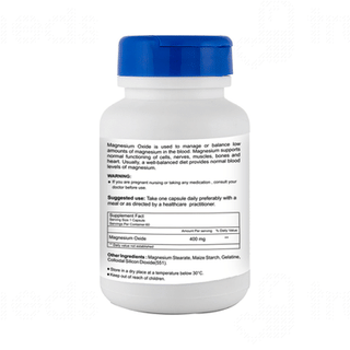 Healthvit Magnesium Oxide 400 MG Capsule 60