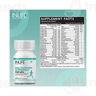 Inlife Multivitamin And Minerals For Men Capsule 60