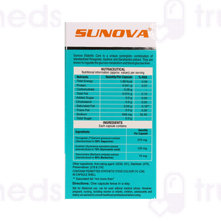 Sunova Diabetic Care Veg Capsule 60