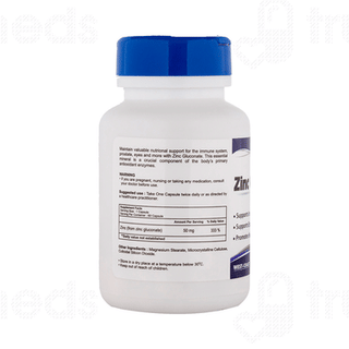 Healthvit Zinc Gluconate 50 MG Capsule 60